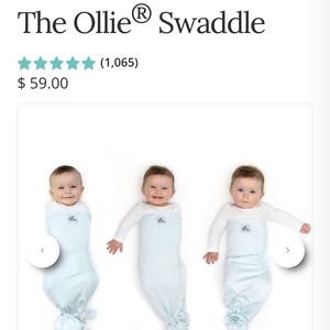 TWO Ollie swaddles